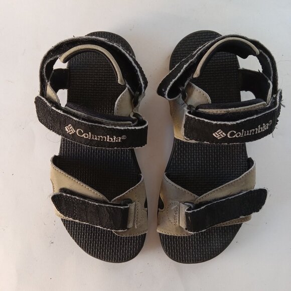 Columbia Beige Tan Sandals Adjustable Straps Hook Loop Women’s Unisex Size 7 - Picture 2 of 15